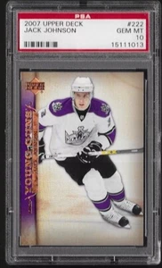 2007 Upper Deck Young Guns #222 Jack Johnson RC Rookie Card PSA 10 Pop 14 - Picture 1 of 2