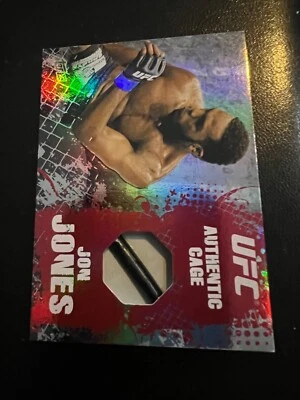 2010 UFC Topps Main Event JON "BONES" JONES Cage Relic Authentic Octagon Piece - Image 1 of 2