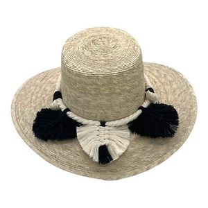Naples Palm Hat - Leaves Macrame Band - Picture 1 of 10