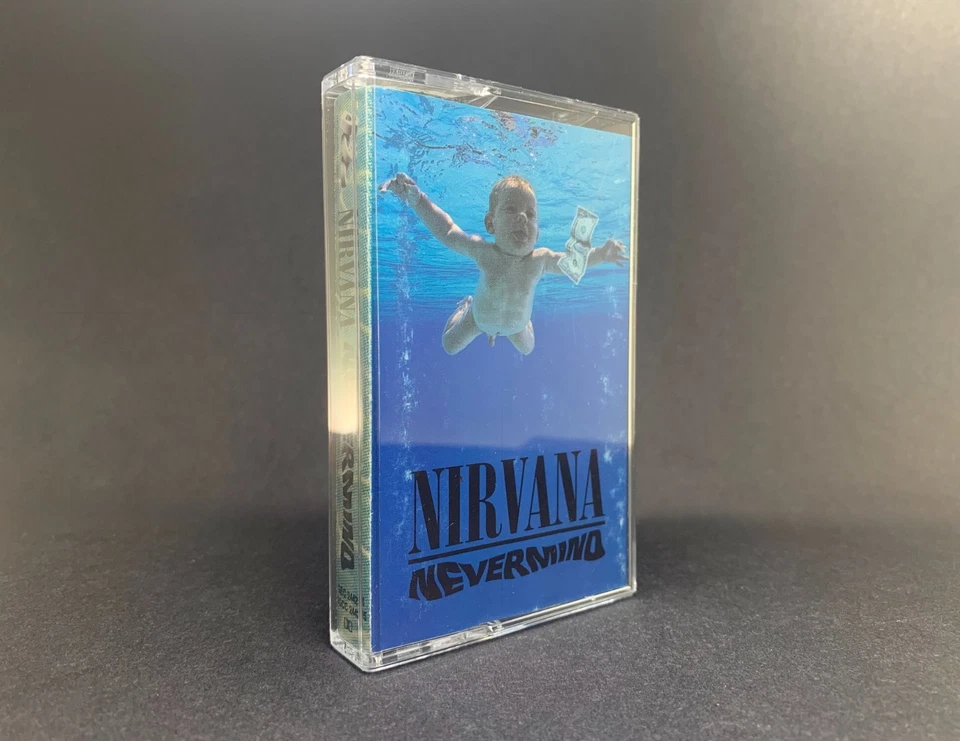 Nirvana NEVERMIND Vintage Cassette GEC24425 **1ST ISSUE  1991** TESTED - Image 1 of 4