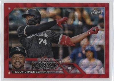 2023 Topps Chrome Red Wave Refractor /5 Eloy Jimenez Eloy Jiménez #34 - Image 1 of 2