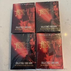 Young Jedi Menace of Darth Maul Collectible Card Game (4 Starter Decks) Sealed - Bild 1 von 4