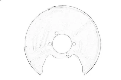Брызговик, тормозной диск оригинальный MAZDA KD45-26-271 для MAZDA CX-5 (KF) 2.2 2017-2018 - Изображение 1 из 4