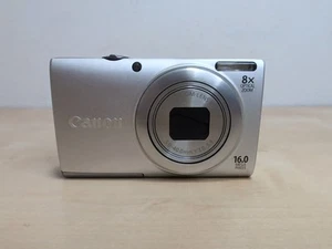 Canon PowerShot A4000 IS HD 16.0MP 8x Zoom Digital Camera Silver -WORKS *READ* - Picture 1 of 8