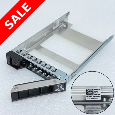 MKC9M 2.5" Gen14 SSD NVME Tray Caddy Dell R440 R750 R450 R540 R640 R740 R740xd - Image 1 of 4