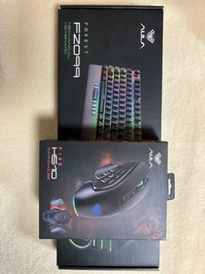 AULA Keyboard and Mouse Combo Set Wired USB Black Unused - Picture 1 of 7