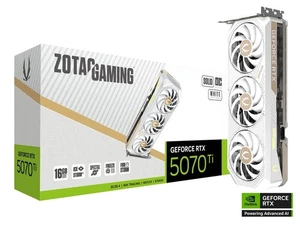 ZOTAC RTX 5070Ti SOLID CORE OC WHITE 16GB GDDR7 Graphics Card - Picture 1 of 4