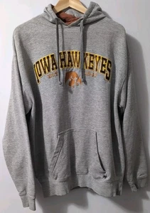 Vintage Iowa Hawkeyes Sweatshirt Mens Pullover Hoodie Stitched Y2K J America XL - Picture 1 of 6