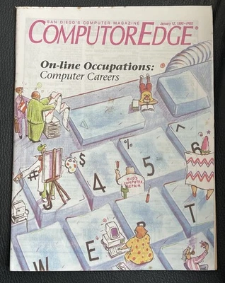 Vintage ComputorEdge Magazine, San Diego’s Computer Magazine, January 12, 1990 - Image 1 of 4