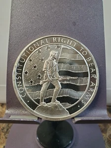 2 Oz .999 Silver Right To Bear Arms Round. Golden State Mint. Mirror Finish. - Picture 1 of 3