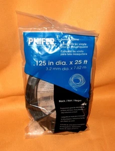 Phifer 0,125 Zoll x 25 Fuß schwarzer Bildschirm Spline - Bild 1 von 4