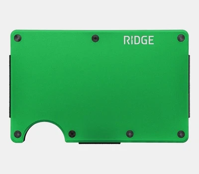 RIDGE WALLET MINIMALIST VOODOO GREEN CASH STRAP SOLD OUT LIMITED EDITION NEW BOX - Image 1 of 4
