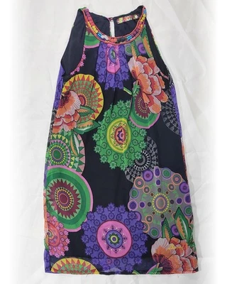 Desigual Trägerkleid - Freizeitkleid mit Unterkleid - bunt Gr. 36 - Bild 1 von 4