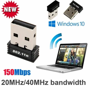 Mini 150Mbps USB 2.0 WiFi WLAN Wireless Adapter 802.11n 2.4GHz for Win Linux MAC - Picture 1 of 5