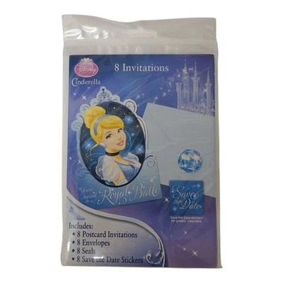 Disney Cinderella Royal Ball Birthday Party Invitations – 8‑Pack - Image 1 of 2