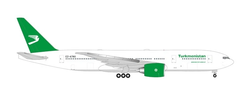 Herpa 538558 - 1/500 B777-200LR Turkmenistan Airl. - Nuevo - Imagen 1 de 1