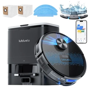 Lubluelu Robot Vacuum and Mop Combo Auto-Empty Dock 4000Pa Sutions APP Control - Picture 1 of 13