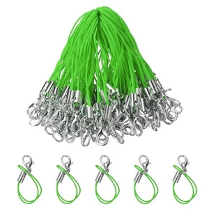 200Pcs Lobster Clasp Cords Clasp Strap Lanyard Charm Rope Light Green - Zdjęcie 1 z 6