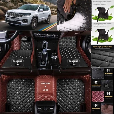 For Jeep Commander Car Floor Mats Custom Waterproof Auto Liners Carpets - Изображение 1 из 4