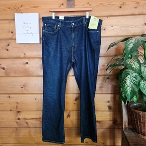 Levis 514 Neu mit Etikett gerades Bein Stretch Flex Jeans klassisch Denim dunkle Waschung 40 x 30" - Bild 1 von 12