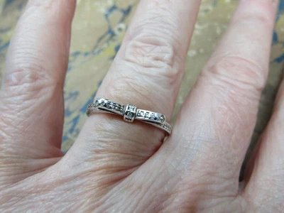 Ring  Sterling Silver 925 Pandora  Bow Ring   Size R -  (J4EV) - Image 1 of 3