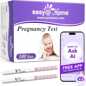 Easy@Home 100 tiras reactivas de embarazo - resultados tempranos, precisos y rápidos - Imagen 1 de 8