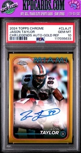 Jason Taylor 2024 Legends Autographs #CLAJT 2024 Gold PSA 10 🔥 - Picture 1 of 2