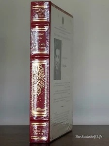 Franklin Library Rising Sun SEALED🔥 Michael Crichton Leather Signed 1st Edition - Picture 1 of 7