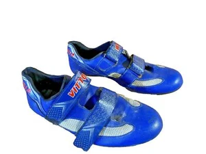 VITTORIA Vintage Road Cycling Shoes Road Bike Boots 3 Bolts Size EU44 US10 cs789 - Picture 1 of 6