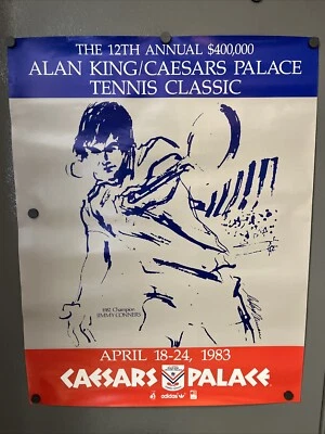 Leroy Nieman - 12th Annual Tennis Classic Jimmy Conners - Caesar Palace 1983 - Image 1 of 2