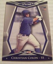 CHRISTIAN COLON 2011 Tristar In Pursuit of Majors baseball card ROYALS RC RARE 4