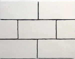 3x6 Biscuit Crackled Glaze Ceramic Tile, Wall Backsplash Décor Kitchen(By Piece) - Picture 1 of 6