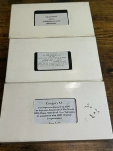 The Sopranos FYC Emmy Screener Lot VHS 4 Eps Tim Daly Employee Month Camelot - Picture 1 of 4