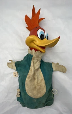 Vintage 1962 Woody Woodpecker Pull-String Talking Puppet Does NOT Work - Image 1 of 4