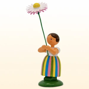 WEHA Blumenkind Wiesenblumenmädchen mit Gänseblume ca. 11cm, 1011 vom Fachhandel - Bild 1 von 3