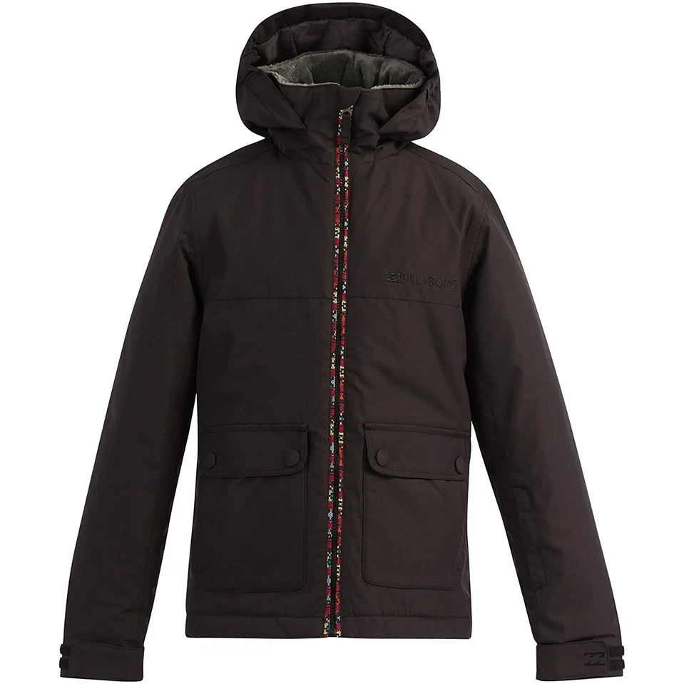 BILLABONG Girl's CARA Snow Jacket - BLK - Size M/10-12 - NWT  - Image 1 of 2
