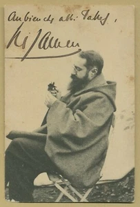 Francis Jammes (1868-1938) - Écrivain français - Rare photo-carte dédicacée - Picture 1 of 2