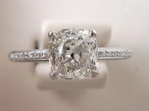 1,67 ctw diamantring im kissenschliff im labor gezüchtet h i1 zertifiziert   - Bild 1 von 8