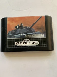 Sega Genesis ABRAMS BATTLE TANK Video Game 1991 Electronic Arts Cartridge Only - Picture 1 of 8