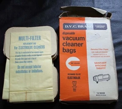 Electrolux Vacuum Bags Style Type C ~ Vintage DVC ~ Pack Of 14 Bags ~ Made In US - Image 1 of 2