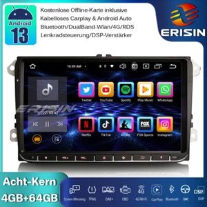 9" OPS Android 13 Autoradio GPS Für VW Polo T5 Passat Golf 5/6 Tiguan Caddy SEAT - Bild 1 von 16