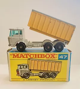 Vintage Lesney Matchbox Car Series #47 DAF TIPPER CONTAINER TRUCK Original Box - Picture 1 of 10