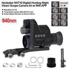 NV710 Night Vision Rifle Scope 940nm/850nm NV Riflescope Monocular 200M 4X WIFI