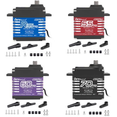 35kg/40kg/55kg/60kg/70kg Waterproof Servo For 1:8 1:10 TRX6 Scx10 RC Crawler - Image 1 of 4