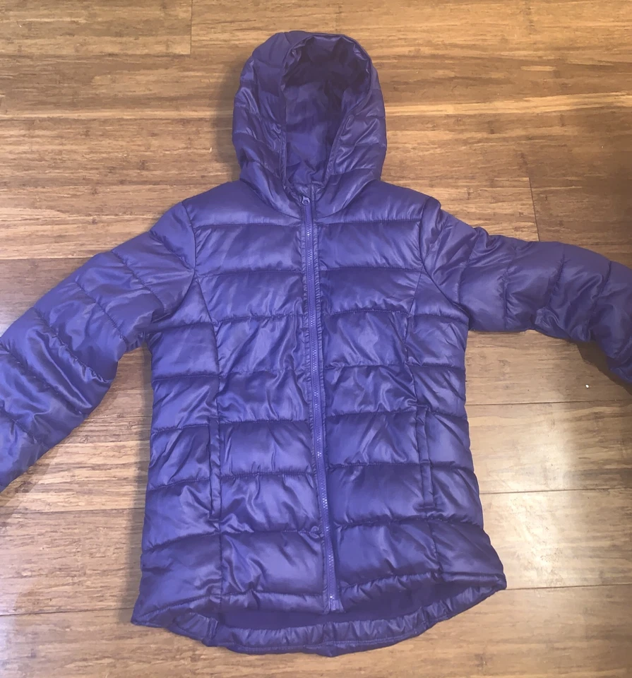 Abrigo acolchado resistente al agua libre de escarcha, Junior XL, púrpura Foto 1 de 4