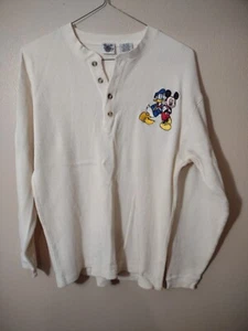 Camicia bianca manica lunga The Disney Catalog/termica Topolino e Donald Unixes taglia M - Foto 1 di 4