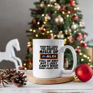 Personalised Mug Aldi Inspired Design 11oz Cup Funny Novelty Birthday Gift - Picture 1 of 9
