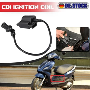 CDI Ignition Coil HT Lead For Aprilia Piaggio Fly Liberty Zip Vespa LX ET4 MU - Picture 1 of 11