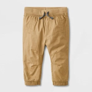 Baby Boys' Twill Pants - Cat & Jack Tan Newborn NB - Picture 1 of 1