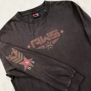 Vintage Alien Workshop Shirt Mens Large Brown AWS Sect Y2K Skate Surf Grunge 90s - Picture 1 of 15